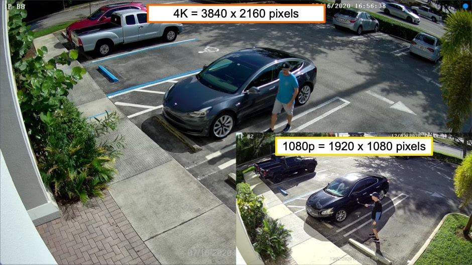 4K IP Camera vs 1080p IP Camera Video Resolution